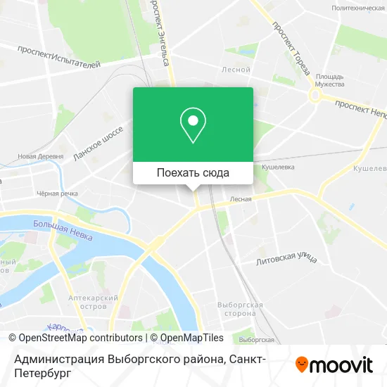 Карта Администрация Выборгского района