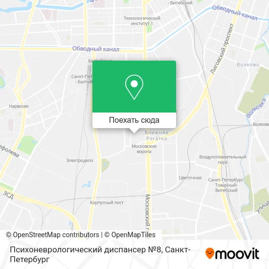 Карта Психоневрологический диспансер №8