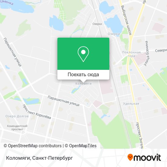Карта Коломяги