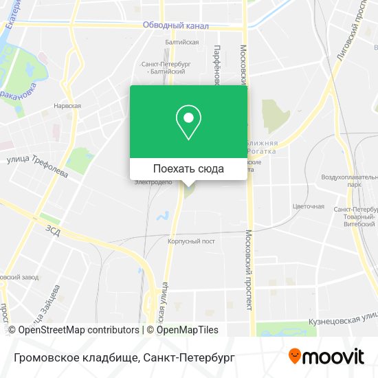 Карта Громовское кладбище