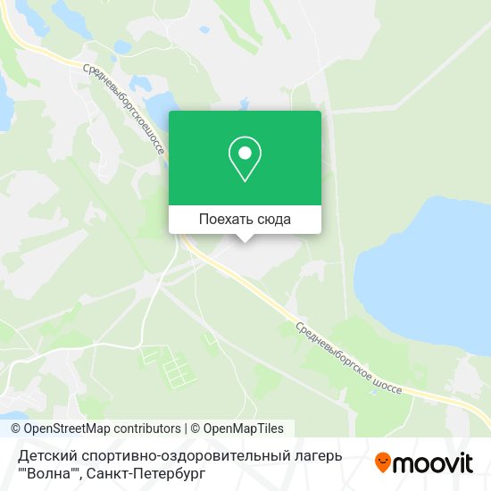 Карта Детский спортивно-оздоровительный лагерь ""Волна""