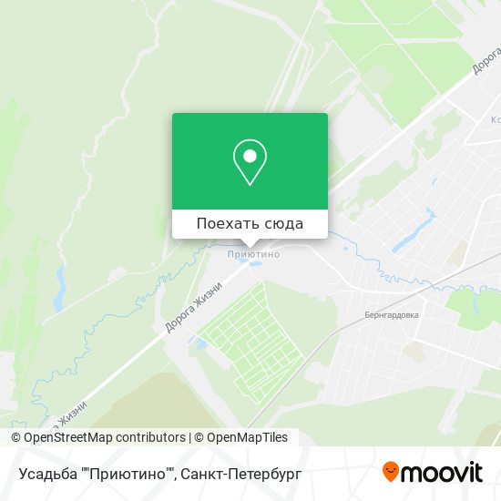 Карта Усадьба ""Приютино""
