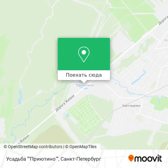 Карта Усадьба ""Приютино""