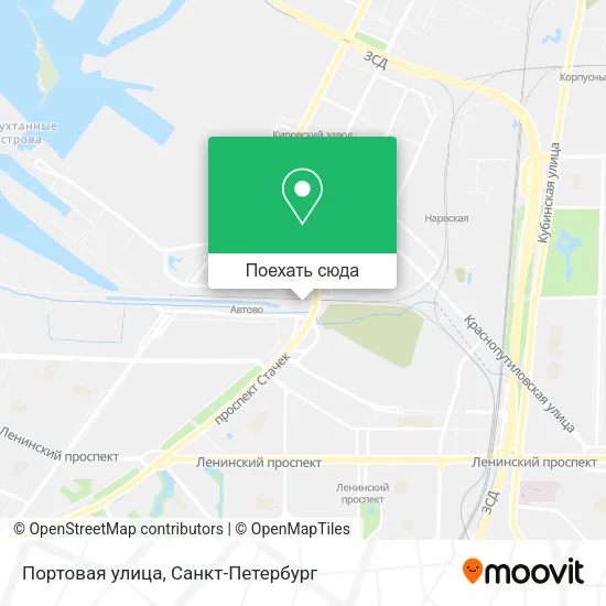 Карта Портовая улица