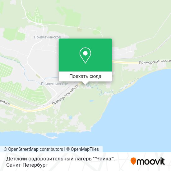 Карта Детский оздоровительный лагерь ""Чайка""