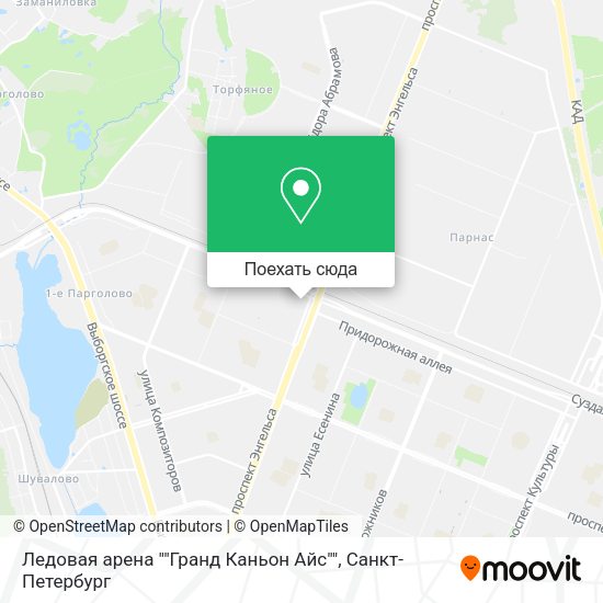 Карта Ледовая арена ""Гранд Каньон Айс""