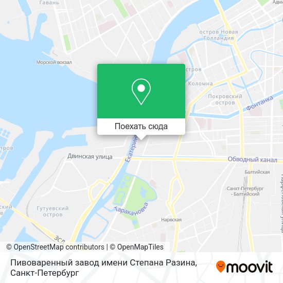 Карта Пивоваренный завод имени Степана Разина