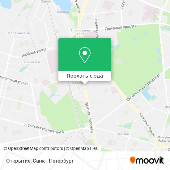 Карта Открытие