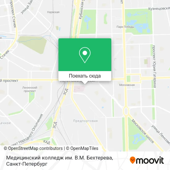 Карта Медицинский колледж им. В.М. Бехтерева