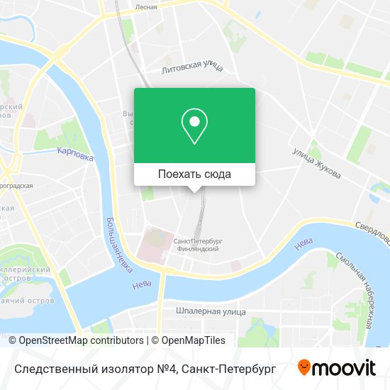 Карта Следственный изолятор №4