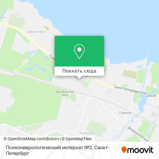Карта Психоневрологический интернат №2