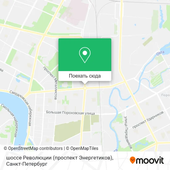 Карта шоссе Революции (проспект Энергетиков)