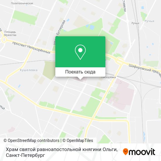 Карта Храм святой равноапостольной княгини Ольги