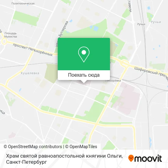 Карта Храм святой равноапостольной княгини Ольги