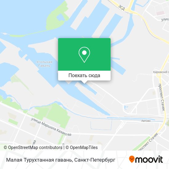 Карта Малая Турухтанная гавань