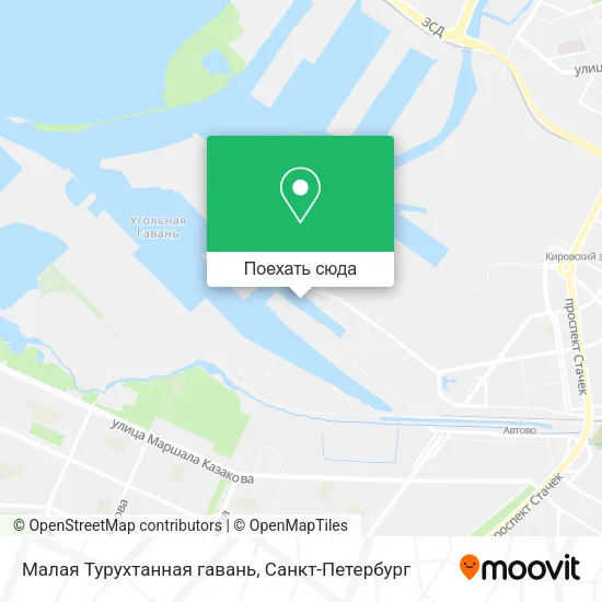 Карта Малая Турухтанная гавань