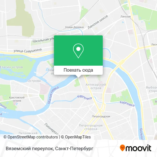 Карта Вяземский переулок