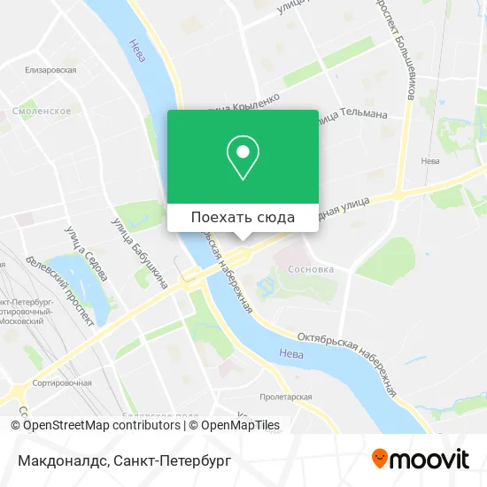 Карта Макдоналдс