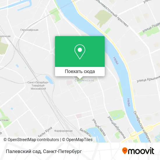 Карта Палевский сад