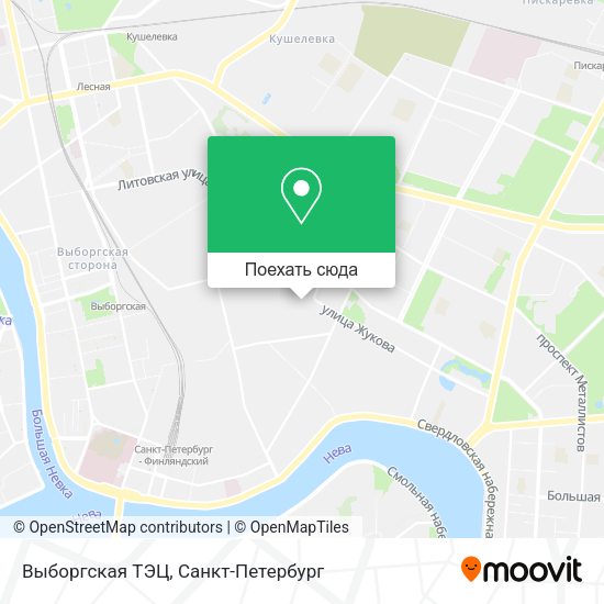Карта Выборгская ТЭЦ