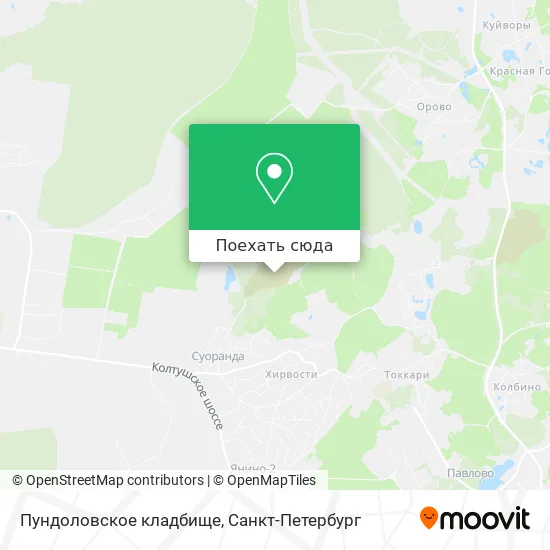 Карта Пундоловское кладбище