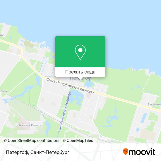 Карта Петергоф