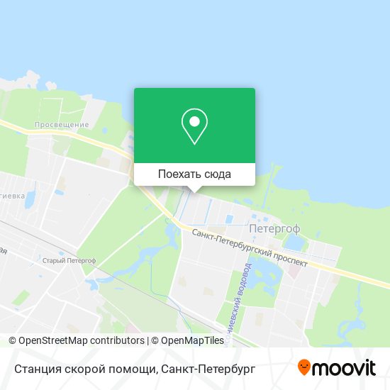 Карта Станция скорой помощи