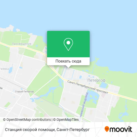 Карта Станция скорой помощи