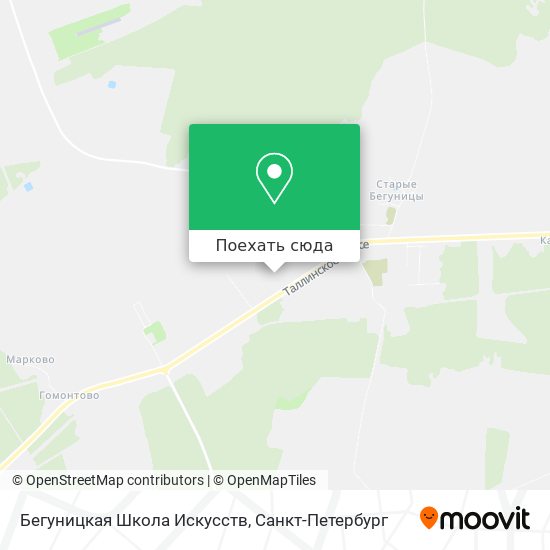 Карта Бегуницкая Школа Искусств