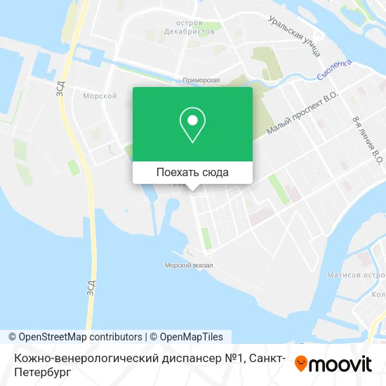 Карта Кожно-венерологический диспансер №1
