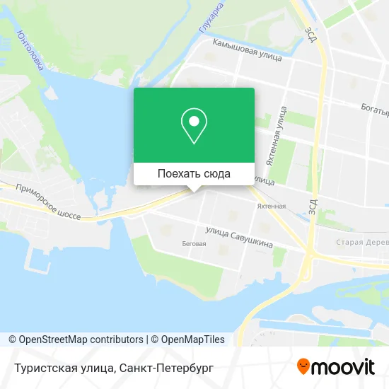 Карта Туристская улица