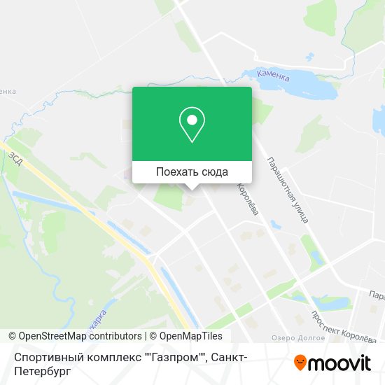 Карта Спортивный комплекс ""Газпром""