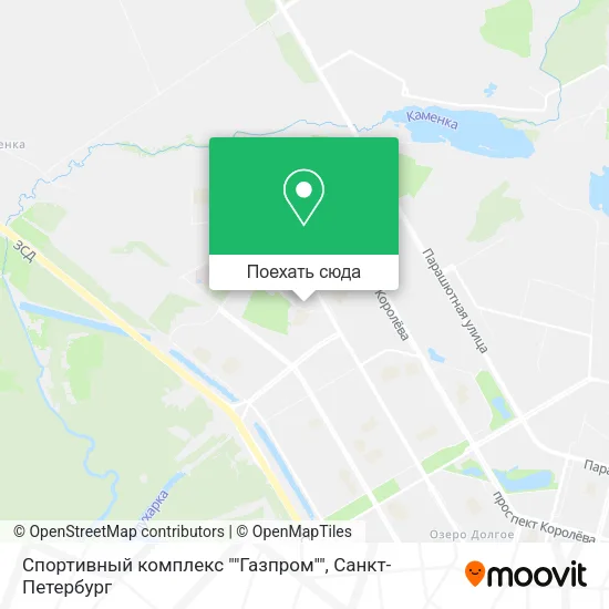 Карта Спортивный комплекс ""Газпром""
