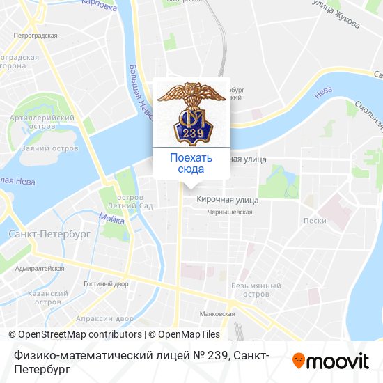Карта Физико-математический лицей № 239