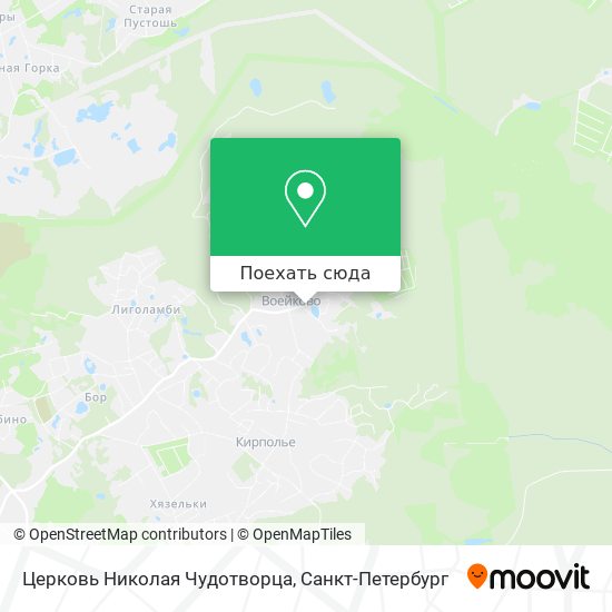Карта Церковь Николая Чудотворца