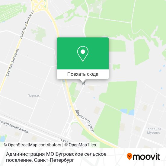 Карта Администрация МО Бугровское сельское поселение