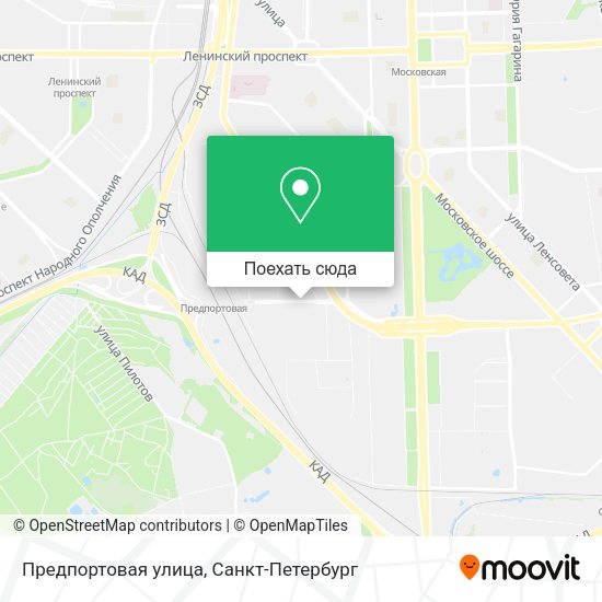 Карта Предпортовая улица