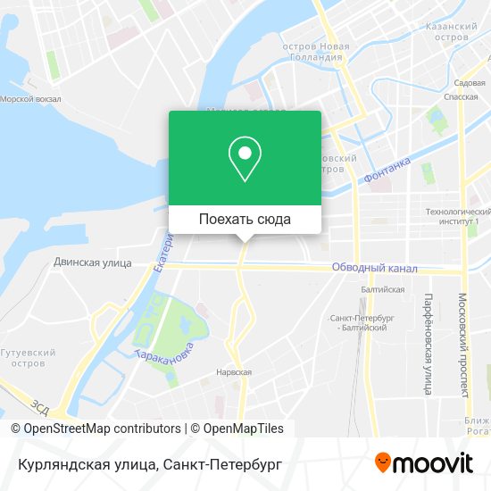 Карта Курляндская улица