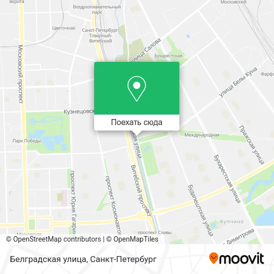 Карта Белградская улица