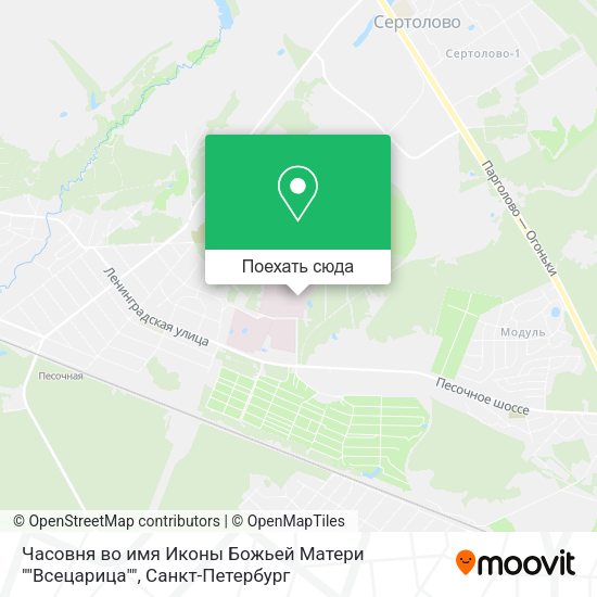 Карта Часовня во имя Иконы Божьей Матери ""Всецарица""