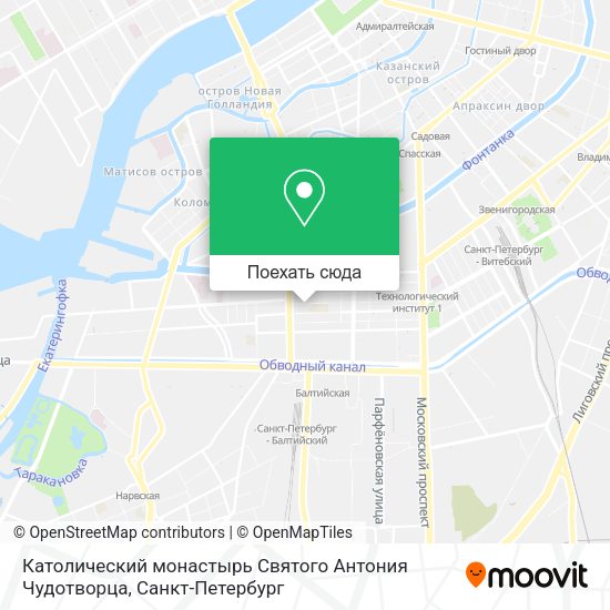 Карта Католический монастырь Святого Антония Чудотворца
