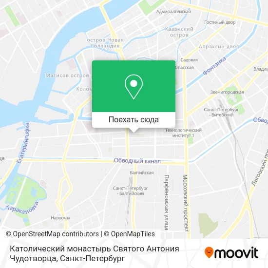 Карта Католический монастырь Святого Антония Чудотворца