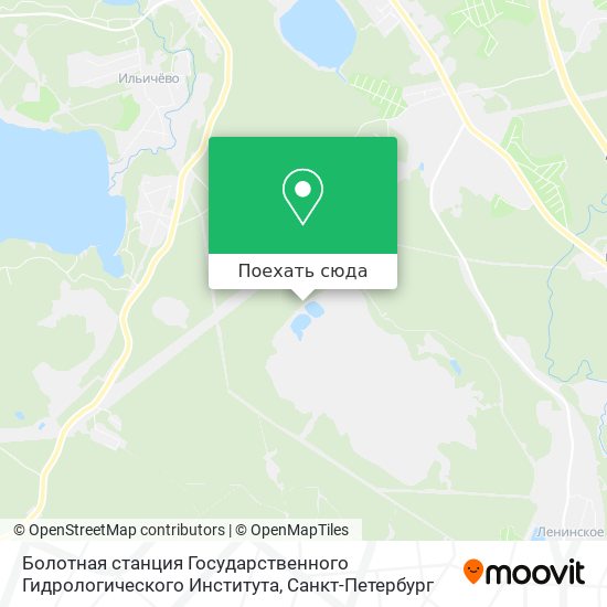 Карта Болотная станция Государственного Гидрологического Института