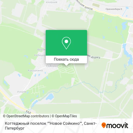 Карта Коттеджный поселок ""Новое Сойкино""