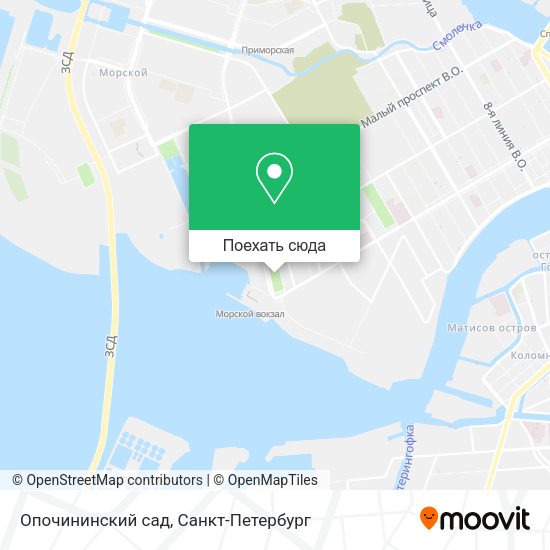 Карта Опочининский сад