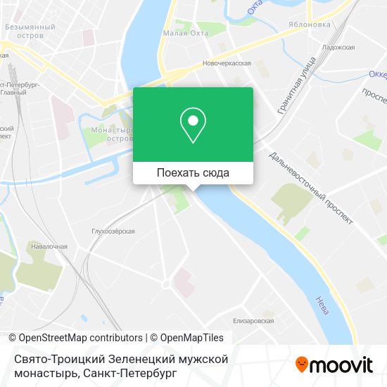Карта Свято-Троицкий Зеленецкий мужской монастырь