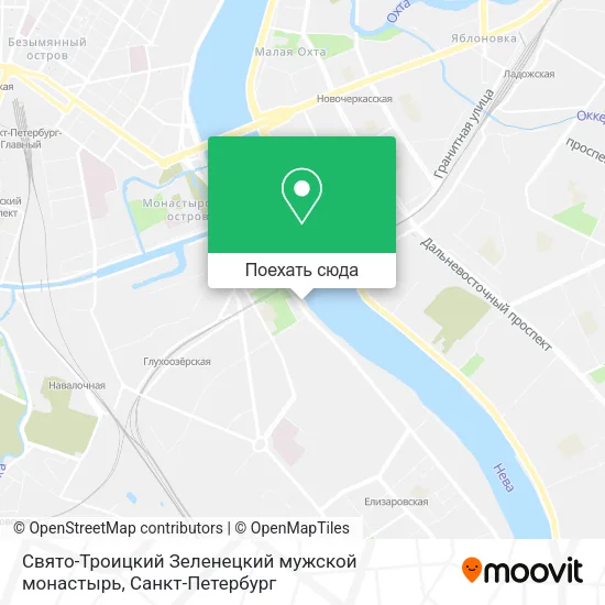 Карта Свято-Троицкий Зеленецкий мужской монастырь