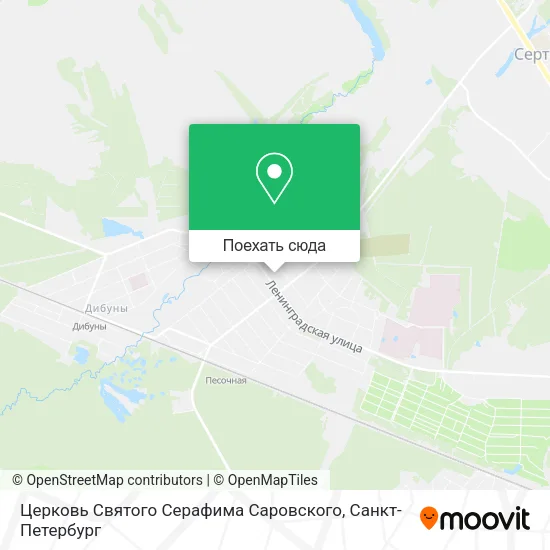 Карта Церковь Святого Серафима Саровского