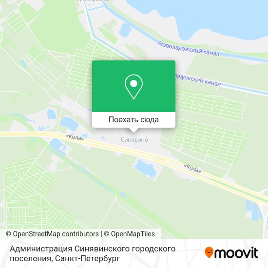 Карта Администрация Синявинского городского поселения