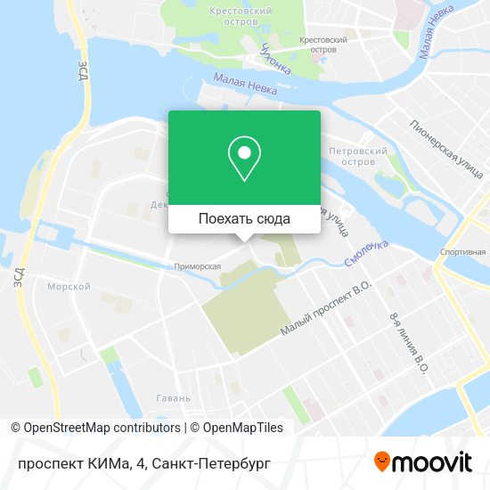 Карта проспект КИМа, 4